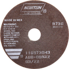 NORTON Norton 66252938788 Cutoff Wheel 7in Aluminum Oxide 60 Grit