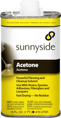 SUNNYSIDE Sunnyside 84016 Fast Evaporating Acetone (1 Pint)