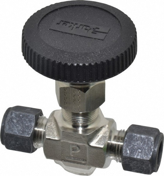 PARKER Parker 6Z-V6LN-SS Needle Valve 3/8 in Compression 5000 Psi Ss