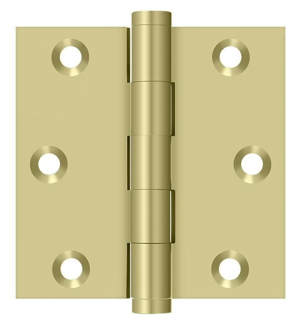 DELTANA Deltana DSB33-UNL Square Door Hinge 3x3 Unlacquered Brass