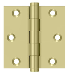 DELTANA Deltana DSB33-UNL Square Door Hinge 3x3 Unlacquered Brass