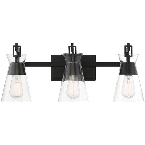 SAVOY HOUSE Savoy House Sav 8-1830-3-bk 3-light Vanity Light 24in Black