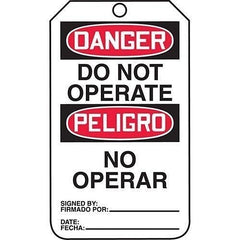 PANDUIT Panduit PVT-1125 Danger Do Not Operate Lockout Tag