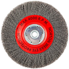 NORTON Norton 66252839100 8 Inch Carbon Steel Crimped Wheel Brush
