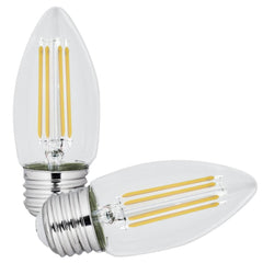 FEIT ELECTRIC Feit Electric BPETC60927CAFIL/2/RP Performance LED 5.5W (3.5 in H x 1.7 in D, 2 Pack) BPETC60927CAFIL/2/RP