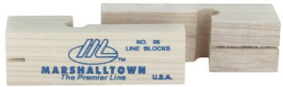 MARSHALLTOWN Marshalltown 16506 Line Blocks 3-3/4 in Poplar Pair