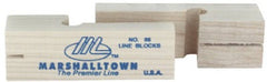 MARSHALLTOWN Marshalltown 16506 Line Blocks 3-3/4 in Poplar Pair