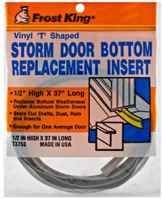FROST KING Thermwell T3750 Storm Door Bottom Sweep T-section 37 in