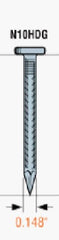 SIMPSON STRONG-TIE Simpson Strong Tie N10DHDG-R 10D Hdg Smooth Shank Nail