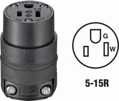 LEVITON Leviton Mfg Co 000-515CR-000 Cord Connector 15A 125V