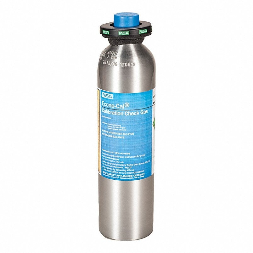 MSA SAFETY Msa Safety 711062 Calibration Gas H2S 40 Ppm 34 L