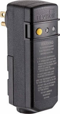LEVITON Leviton Mfg Co R51-GSRA1-THD 15A 120V Gfci Right Angle Plug