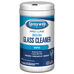 SPRAYWAY Sprayway SPRA02867 Glass Cleaner Wipes 40 Per Tub