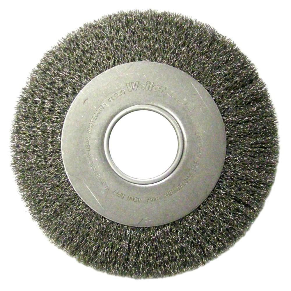 WEILER Weiler 06110 Wheel Brush 8 Inch Carbon Steel Crimped