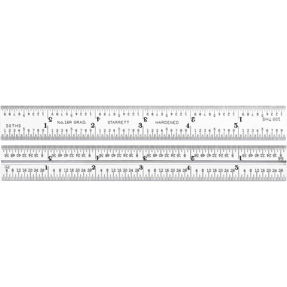 STARRETT Starrett 50082 Combination Square Blade 6 in 16R
