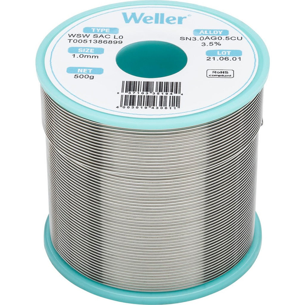 WELLER Weller T0051386899 Lead Free Solder Spool 500 G