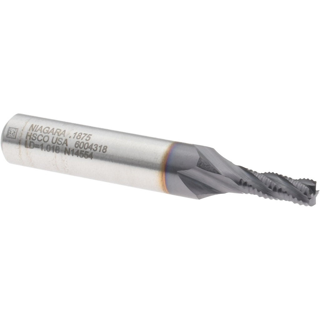 SECO TOOLS Seco 17007757 Roughing End Mill 3/16 in 4 Flute Cobalt