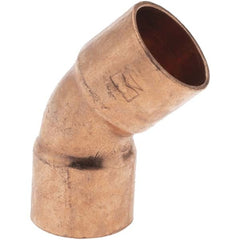 MUELLER INDUSTRIES Mueller Industries 15804 Wrot Copper 45 Elbow 1/2 in Ftg X C