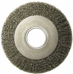 WEILER Weiler 06490 Wheel Brush 8 in Crimped Stainless Steel 4500 Rpm