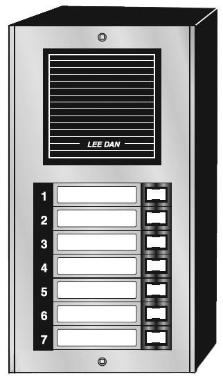 LEE DAN Lee Dan ldes007s 7-button Intercom Lobby Panel