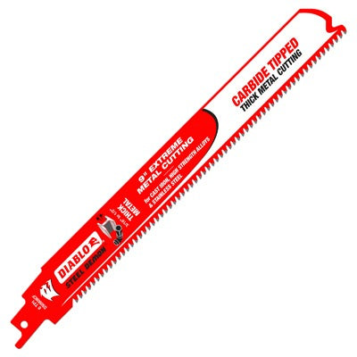 DIABLO Freud DS0908CF 9in 8T Carbide Recip Blade Thick Metal 5pk