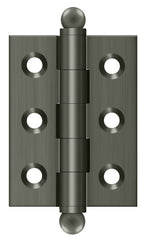 DELTANA Deltana CH2015U15A Ball Tip Hinge 2x1.5 in Antique Nickel