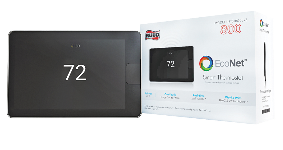 RUUD Ruud UETST800SYS EcoNet 800 Series Smart Thermostat