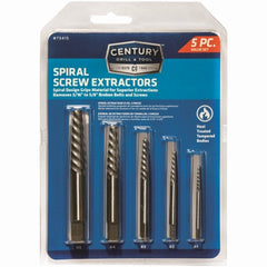 CENTURY DRILL & TOOL Century Drill Tool 73415 Spiral Screw Extractor Set 5 Piece