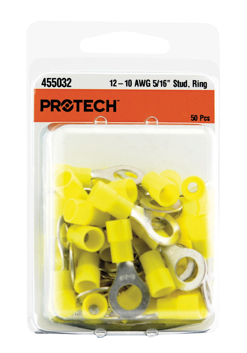 RHEEM RHEEM 455032 Insulated Ring Terminals - 5/16 Inch Stud - Pack of 50