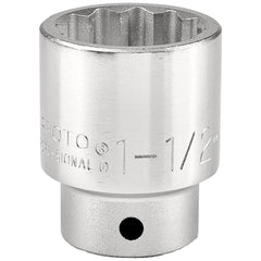 PROTO Proto J5548 1-1/2 Inch 12-point 3/4 Drive Hand Socket