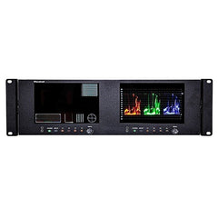 MARSHALL ELECTRONICS Marshall Electronics V-702W-12G-V2 Dual 7 in 3RU Rack Monitor
