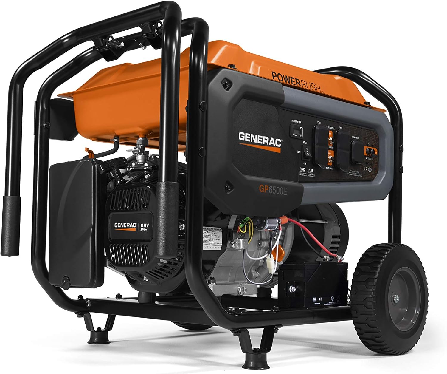 GENERAC Generac 7682 GP6500E 6500-Watt Gas Portable Generator