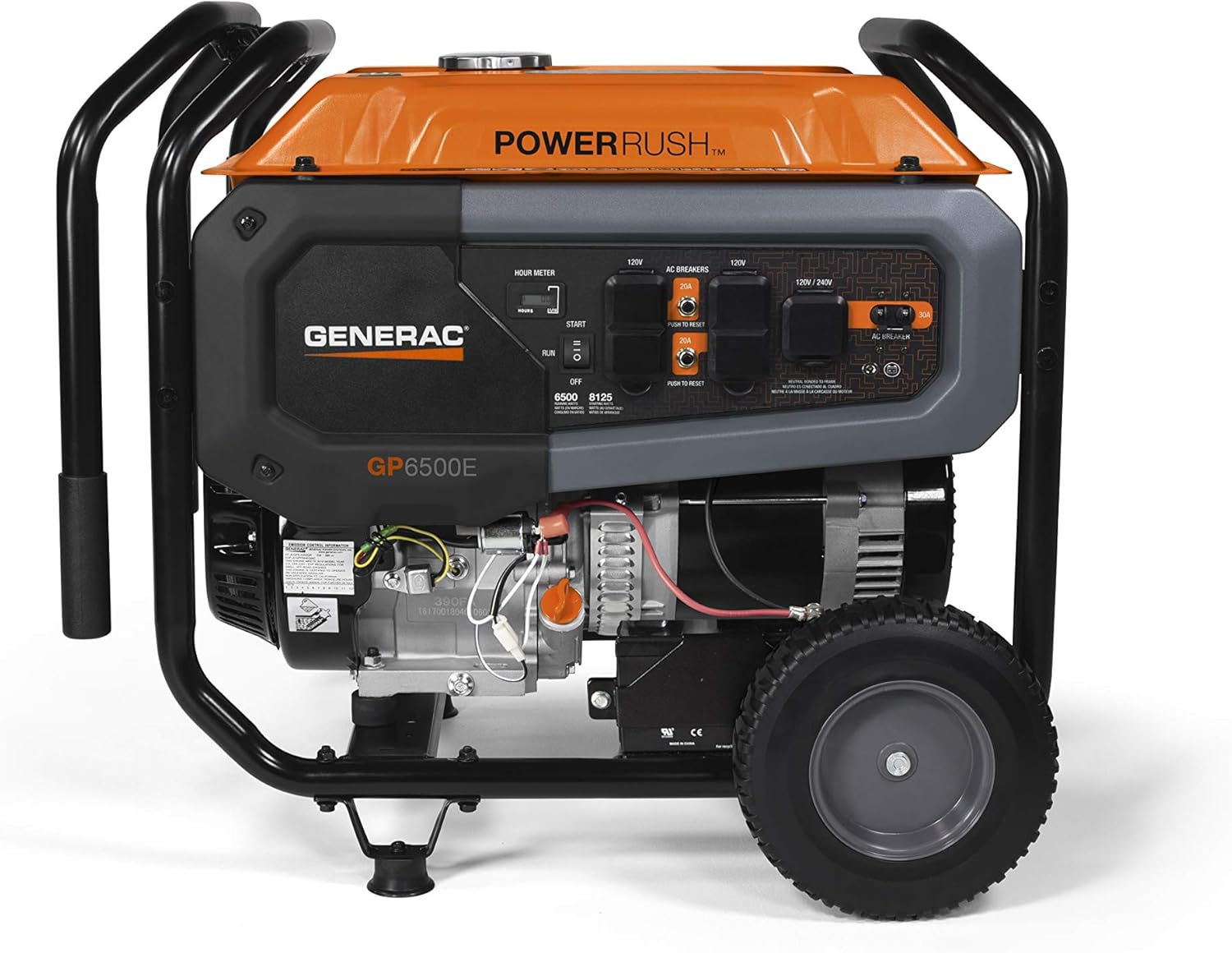 GENERAC Generac 7682 GP6500E 6500-Watt Gas Portable Generator