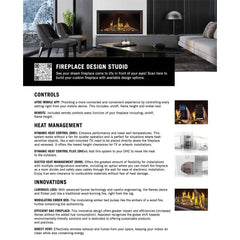 Napoleon Hearth Napoleon Hearth TLV74N2 Tall Linear Vector Double-Sided Direct Vent Gas Fireplace 74-Inch Electronic Ignition