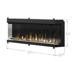DIMPLEX Dimplex XLF7417-XD IgniteXL Bold 74-in Linear Electric Fireplace