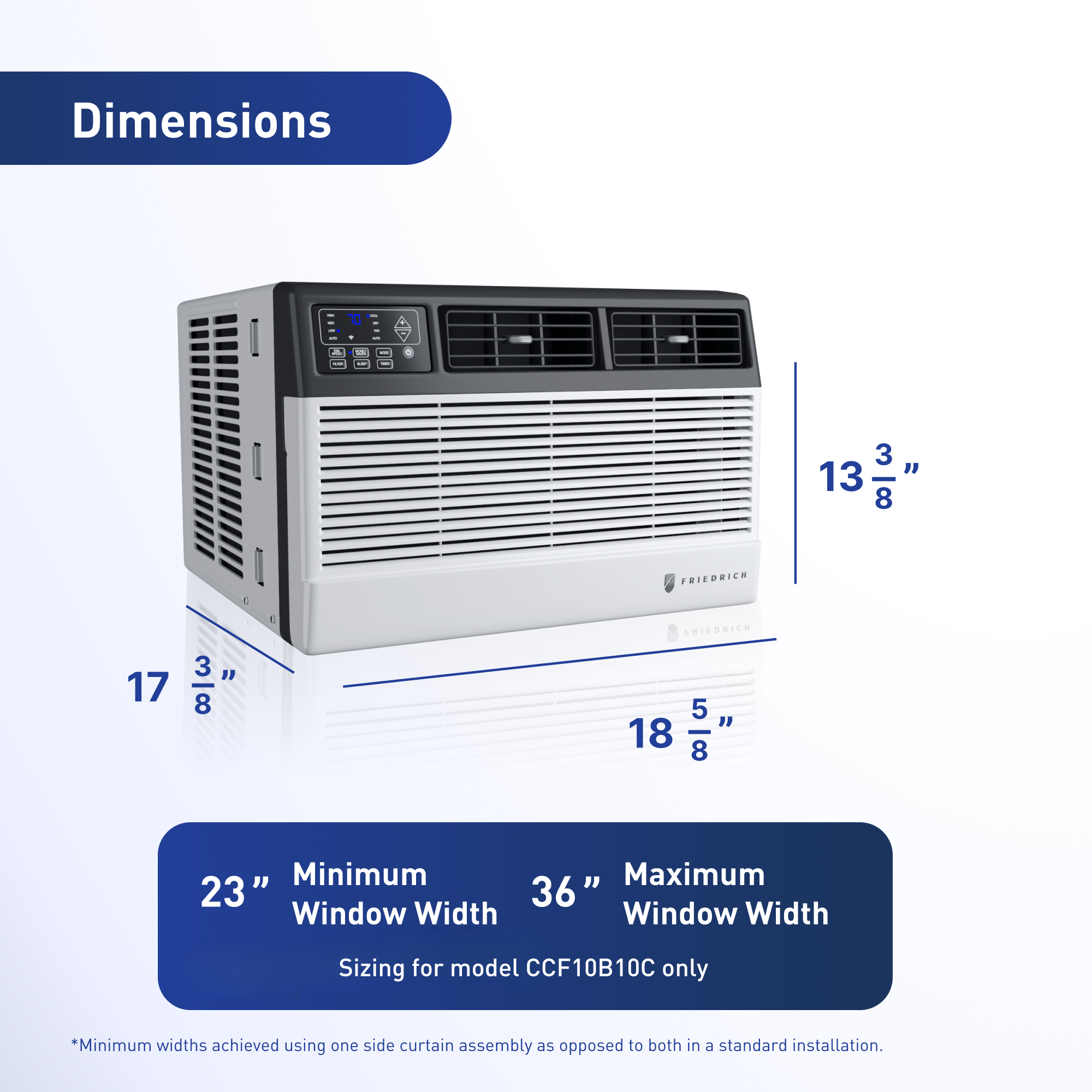 FRIEDRICH Friedrich CCF10B10C Chill Premier 10000 BTU