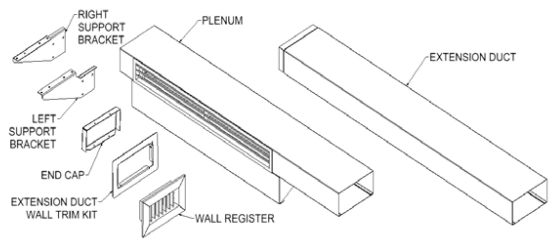 FRIEDRICH Friedrich PDXDAA Lateral Duct Adapter