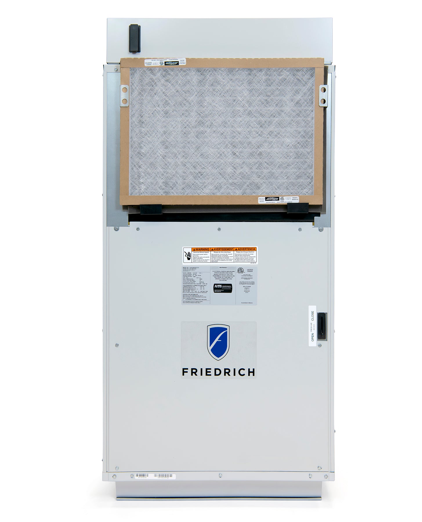 FRIEDRICH Friedrich VHA24R10RCQ Vert-I-Pak 24000 BTU Class VTAC with Heat Pump 10.0 kW Electric Heat 265V R32 Refrigerant