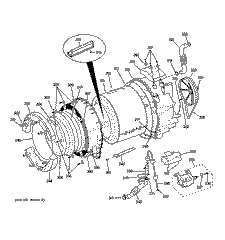 GENERAL ELECTRIC General Electric WH20X10028 Clothes Washer Drum Motor with Pulley and Hardware REPLACEMENT AP3872963