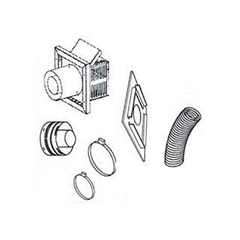 SUPERIOR Superior SFKIT36SS Flexible 36-Inch Vent with Termination for 4.5x7.5-Inch SecureFlex Direct Vent System