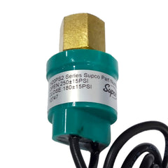 SUPCO Supco SHP250180 High Pressure Switch Open: 250 PSI Close: 180 PSI HVAC Refrigeration