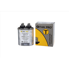 TITAN PRO Titan Pro TOCF7.5 Oval Motor Run Capacitor, 7.5 Microfarad Rating, 370-440VAC Voltage