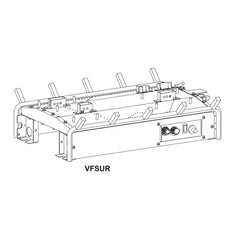 WHITE MOUNTAIN White Mountain VFSUR18N Vista Millivolt Valve Vented/Vent Free Slope Glaze Multi-Side Burner - Natural Gas 18 inches