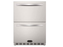 WILDFIRE OUTDOOR LIVING Wildfire Outdoor Living WFRDD24 24-in Dual Drawer Refrigerator 5.3 Cu. Ft.