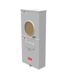 MILBANK Milbank U3990-XL-200 4 Term Ringless Small Closing Plate 1-200 Amp Main Breaker Wide Shell