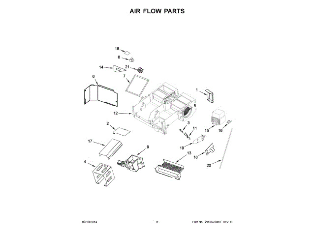 WHIRLPOOL W11613599 BLOWER FANS