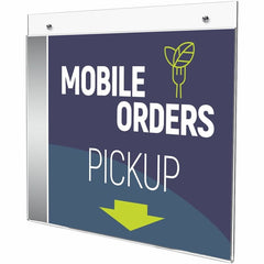 DEFLECTO Deflecto DEF68301 Wall Mount Sign Holder Landscape (11 x 8.5)