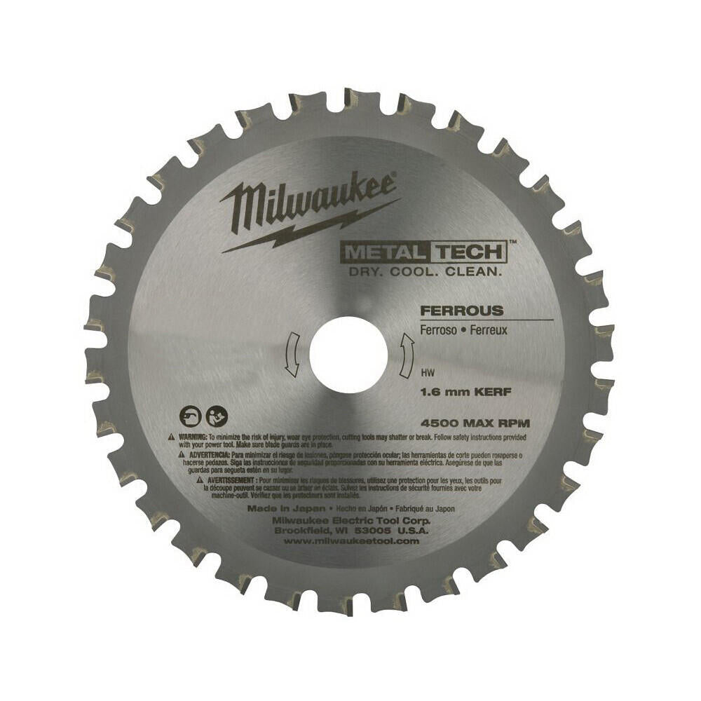 MILWAUKEE Milwaukee 48-40-4070 MetalTech Thin Kerf Circular Saw Blade 5-3/8 in Diameter x 0.05 in Thick 30T