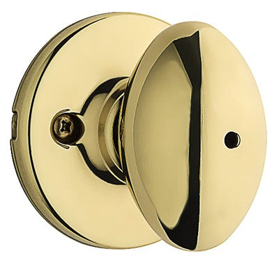 KWIKSET Kwikset 300AO 3 6AL Rcs V1 Privacy Door Knob Brass