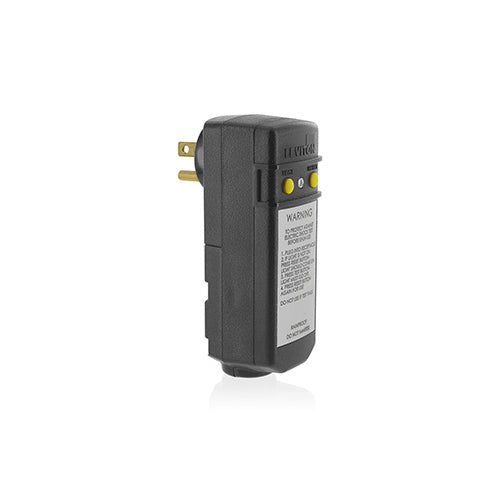 LEVITON Leviton 16693 GFCI Right Angle Plug 15A 120V